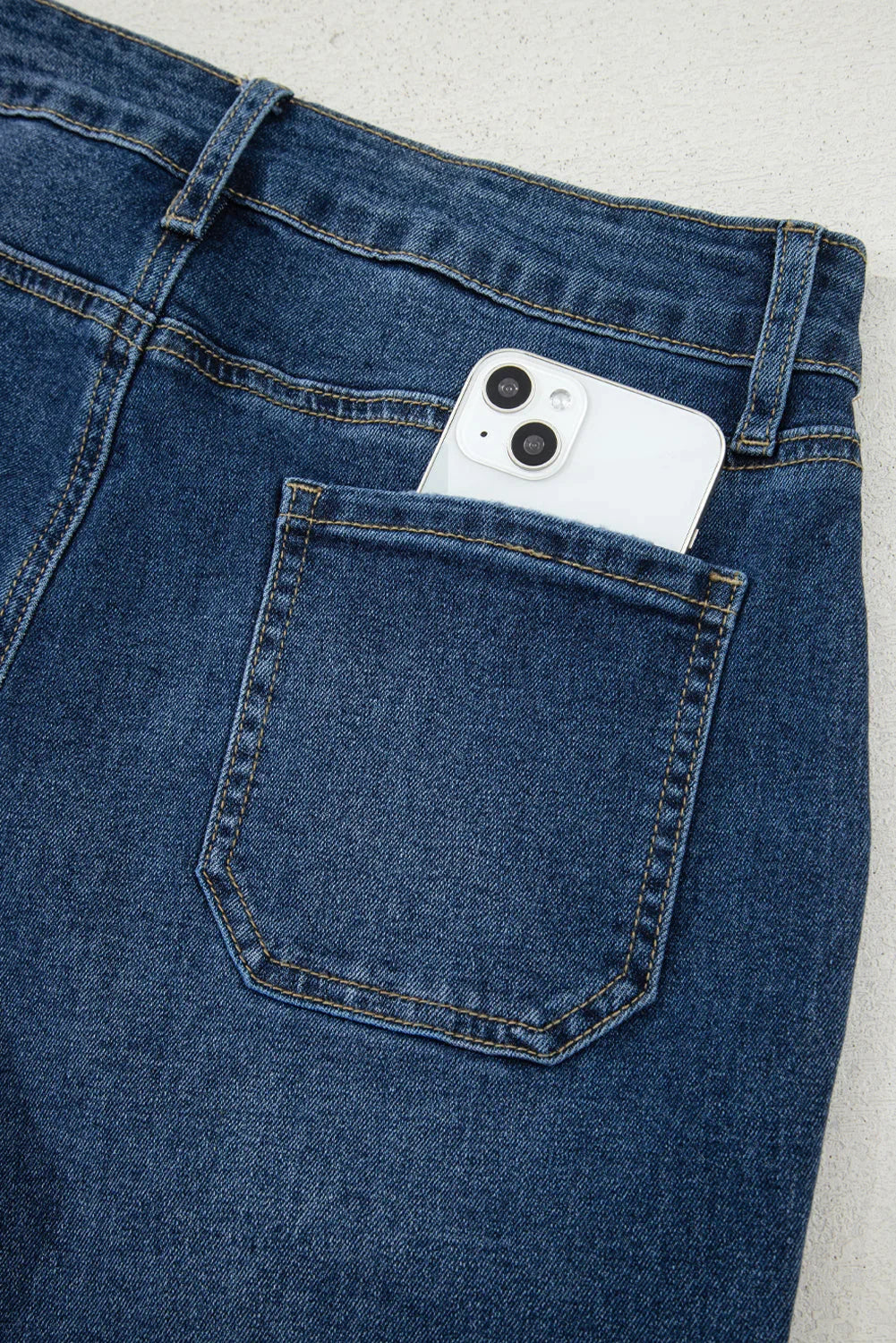 Courtney Cropped High Rise Wide Leg Jeans