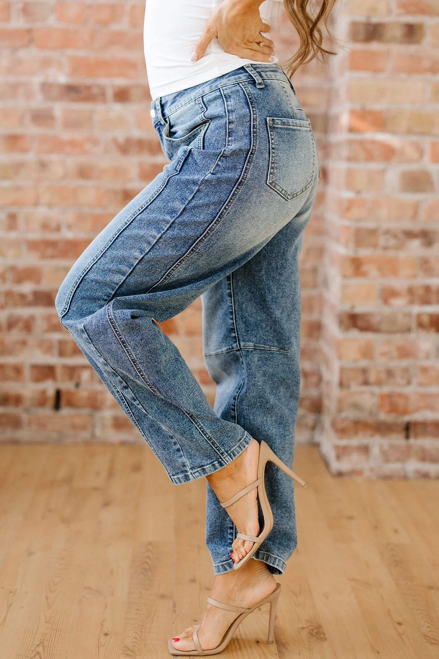 Milena Seam Detail Shift Jeans