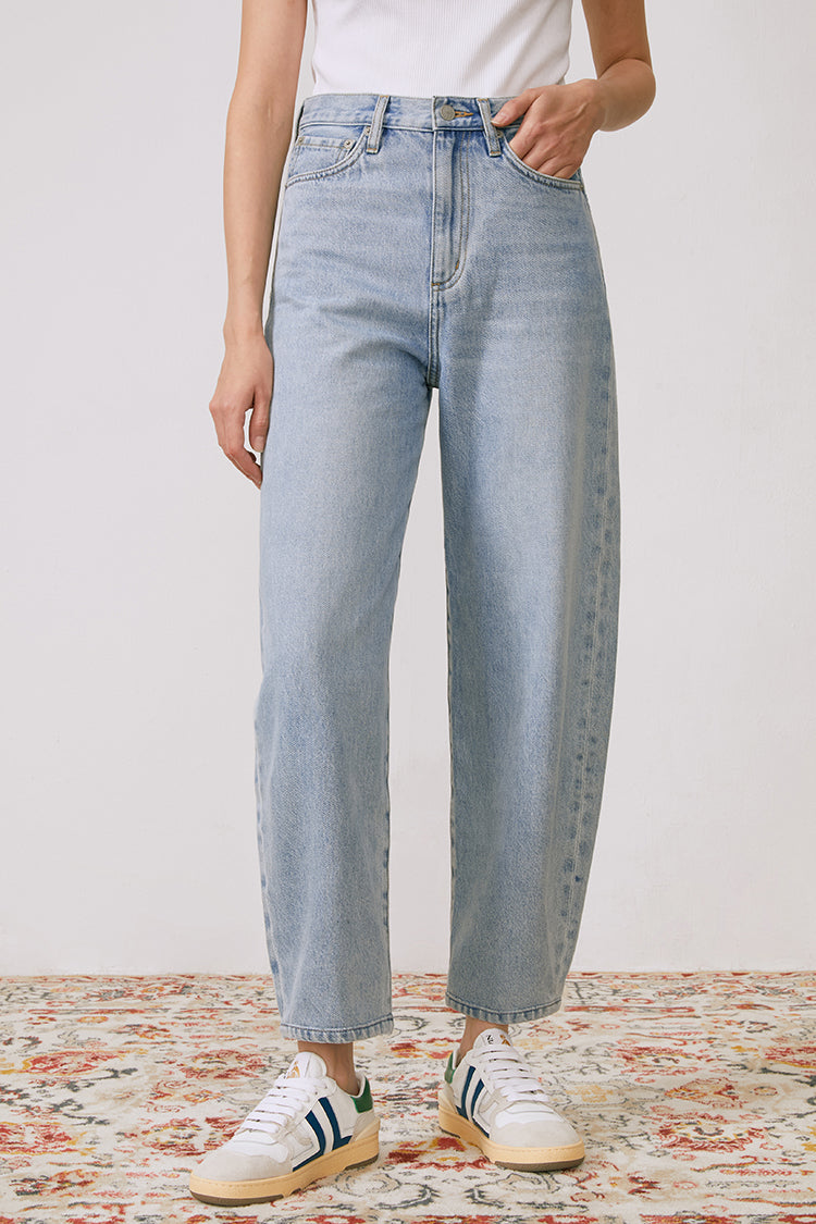 Queens Of Noise High Rise Barrel Jeans