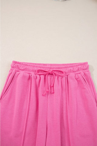 Kayli Solid Collared Central Seam Two Piece Sets