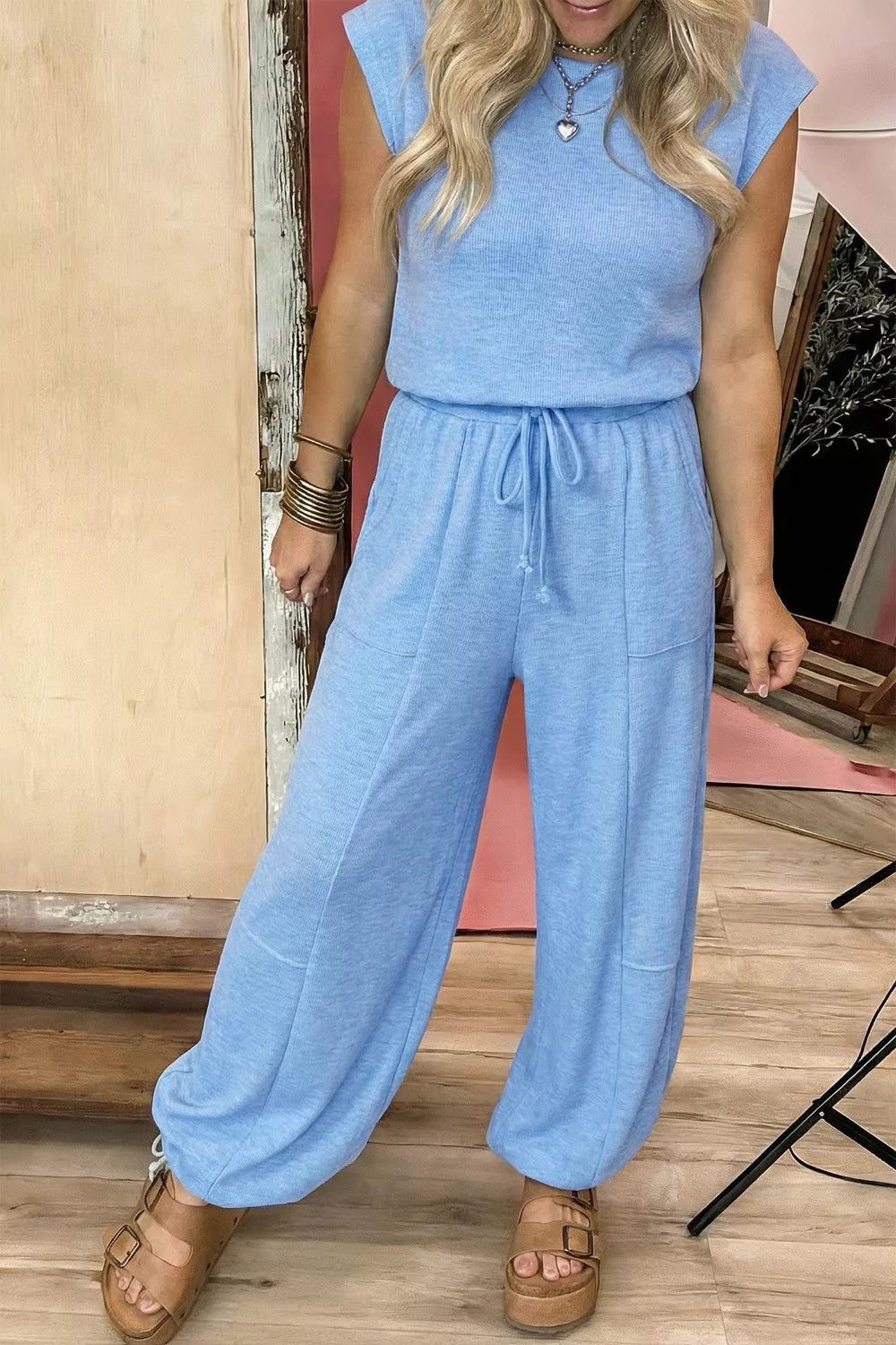 Marcela Cap Sleeve Matching Two Piece Sets