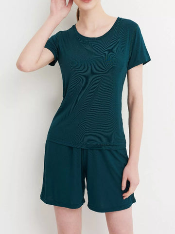 Sarah Padded Round Neck Modal Two Piece Sets