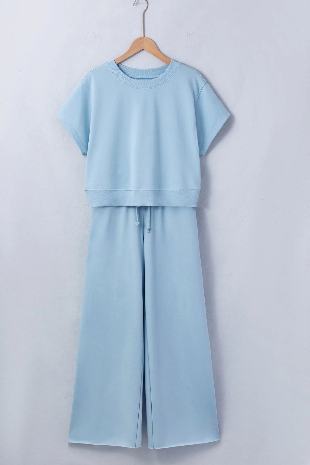 Valentina Solid Loose & Wide Leg Two Piece Sets