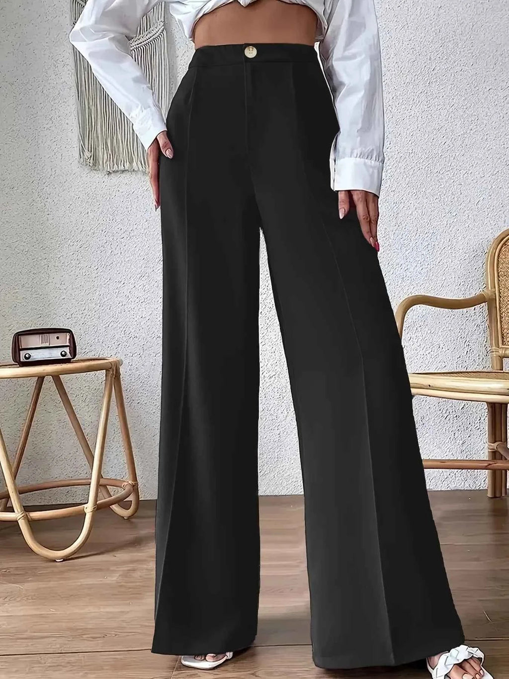 High Waist Wide Leg Pants
