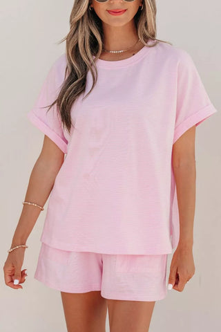 Olivia Stripe Matching Oversized Two Piece Sets