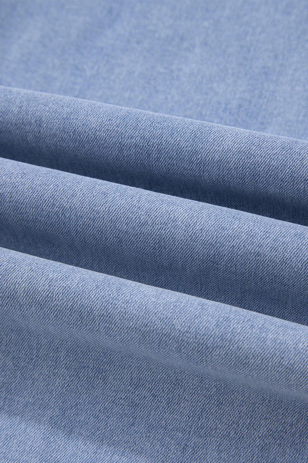 Charlie Beau Blue Contrast Stripe Frayed Side Panel Patchwork Shift Jeans