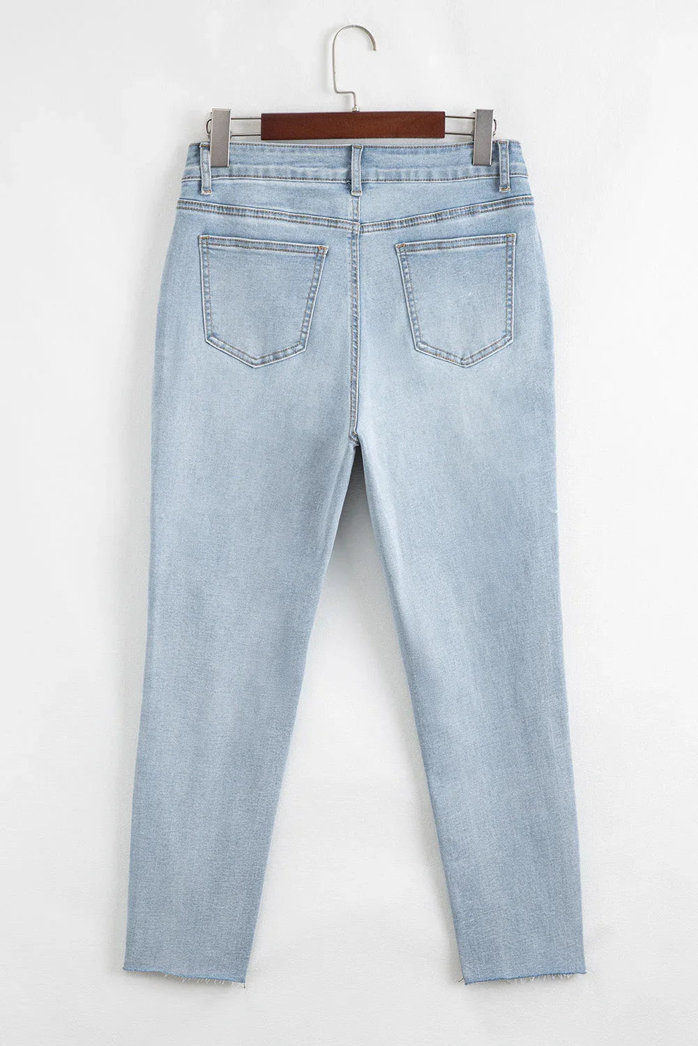 Kimberly Length Distressed Skinny Jeans