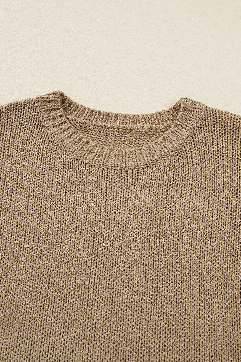 Green Oversize Drop Shoulder Slouchy Sweater Dress