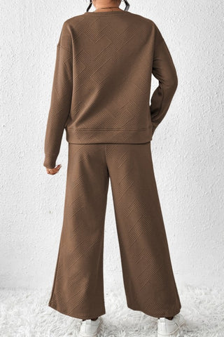 Victoria Elegant Textured Two Piece Sets