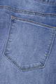Trini Beau Blue Tailored Center Seam Detail Straight Loose High Rise Jeans