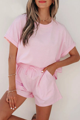 Olivia Stripe Matching Oversized Two Piece Sets