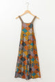 West Harlem Multicolour Boho Floral Print Crossed Straps Ankle-length Jumpsuit