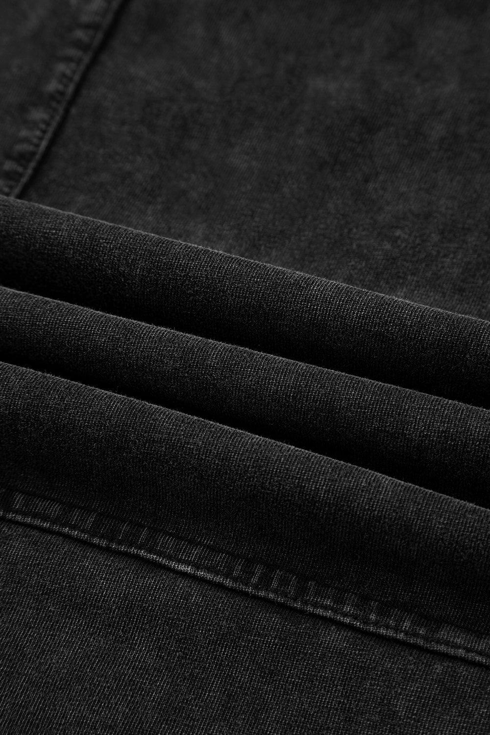 Mineral Wash Reverse Seam Drawstring Elastic Waist Pants