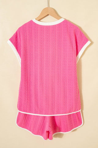 Amira Colorblock Textured Two Piece Sets