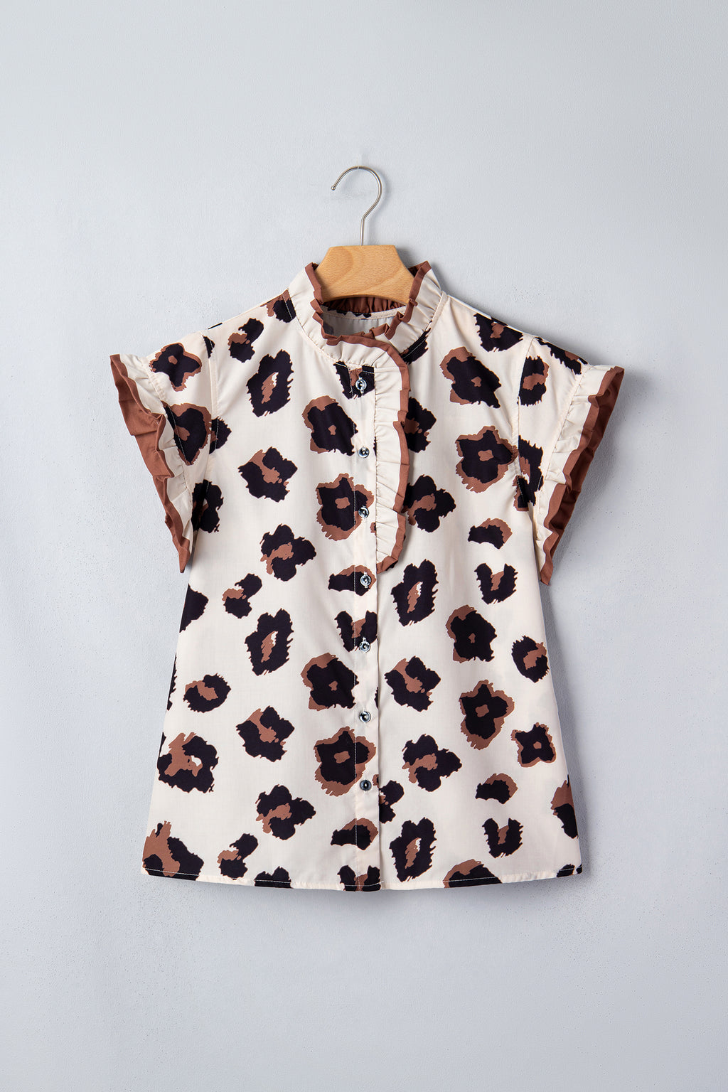 Leopard Ruffle Sleeve Summer