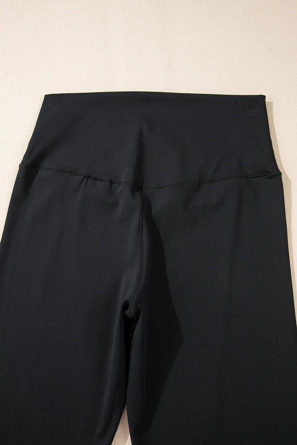 Lia Black V Shape High Waist Flared Leggings