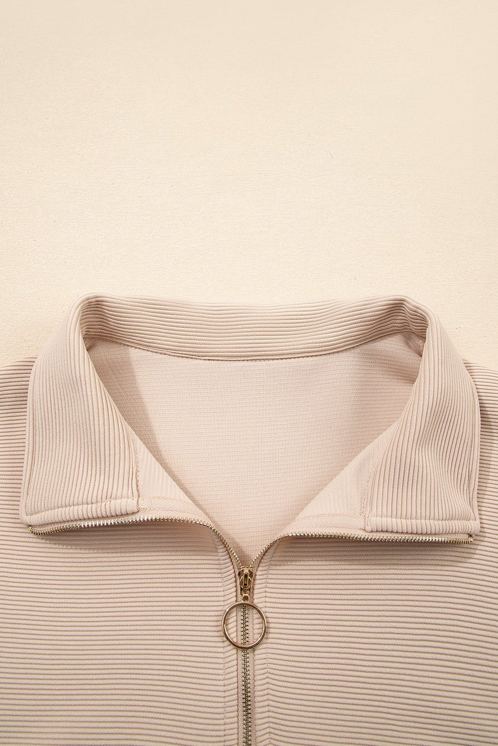 Ela Textured Half-Zip Drawstring Two Piece Sets