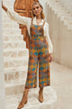West Harlem Multicolour Boho Floral Print Crossed Straps Ankle-length Jumpsuit