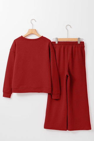 Victoria Elegant Textured Two Piece Sets