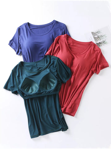 Sarah Padded Round Neck Modal Two Piece Sets