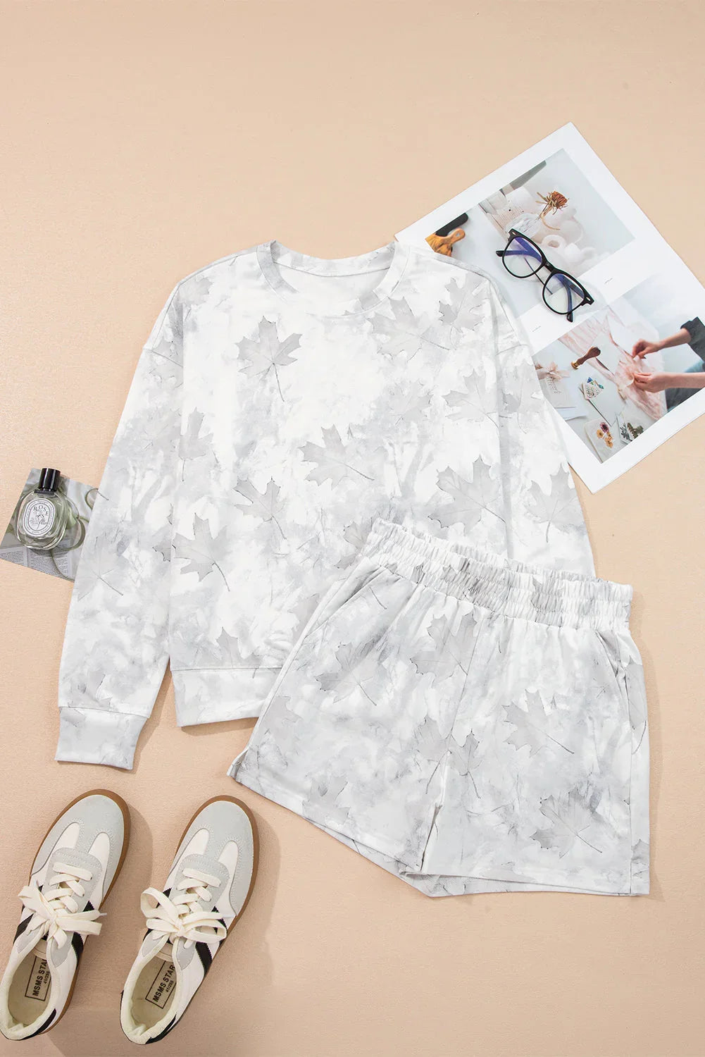 Renata Abstract And Elastic Two Piece Sets