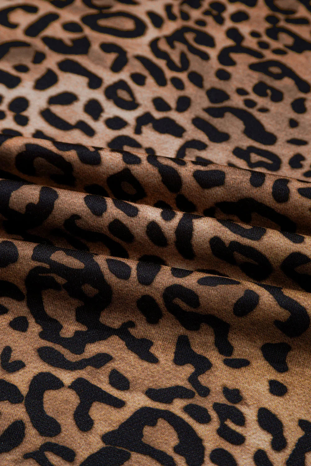 Amalia Leopard Contrast Trim Two Piece Sets
