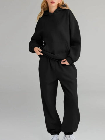 Arianna Full Size Kangaroo Pocket Two Piece Sets