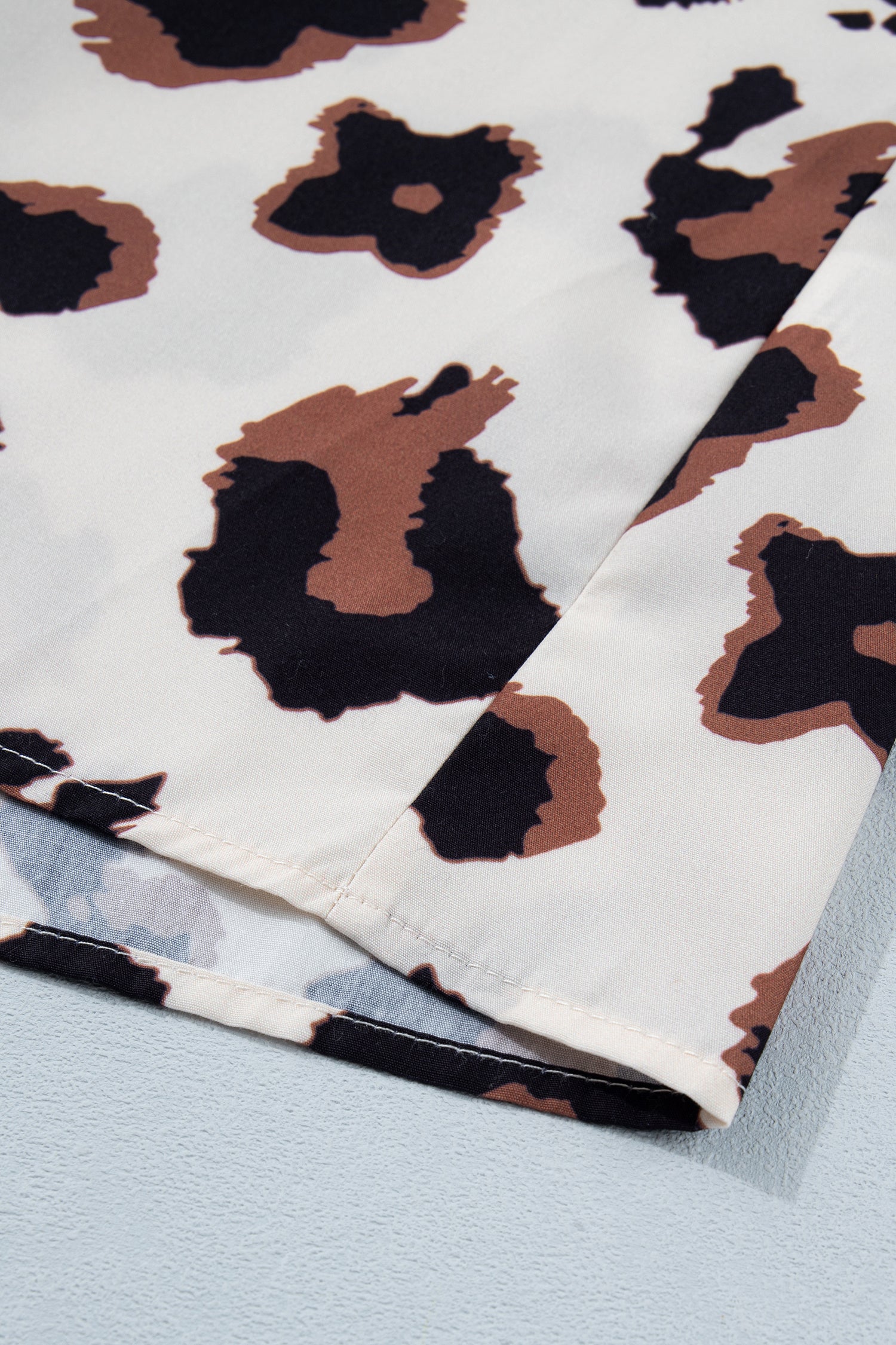 Leopard Ruffle Sleeve Summer