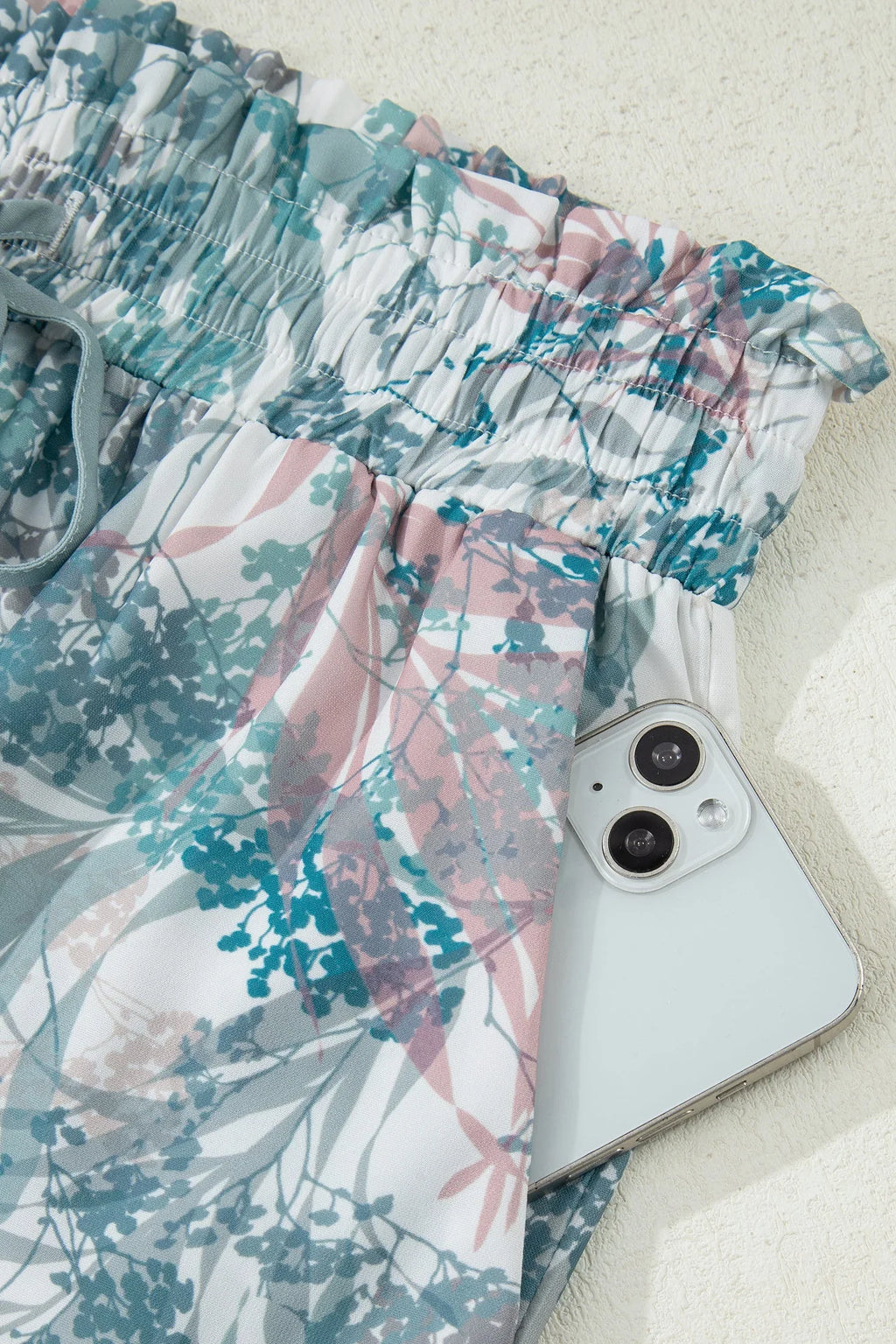 Zoe Tropical Palm Cropped Two Piece Sets