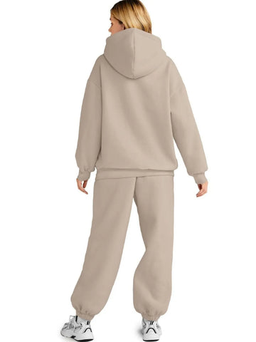Arianna Full Size Kangaroo Pocket Two Piece Sets