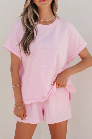 Olivia Stripe Matching Oversized Two Piece Sets