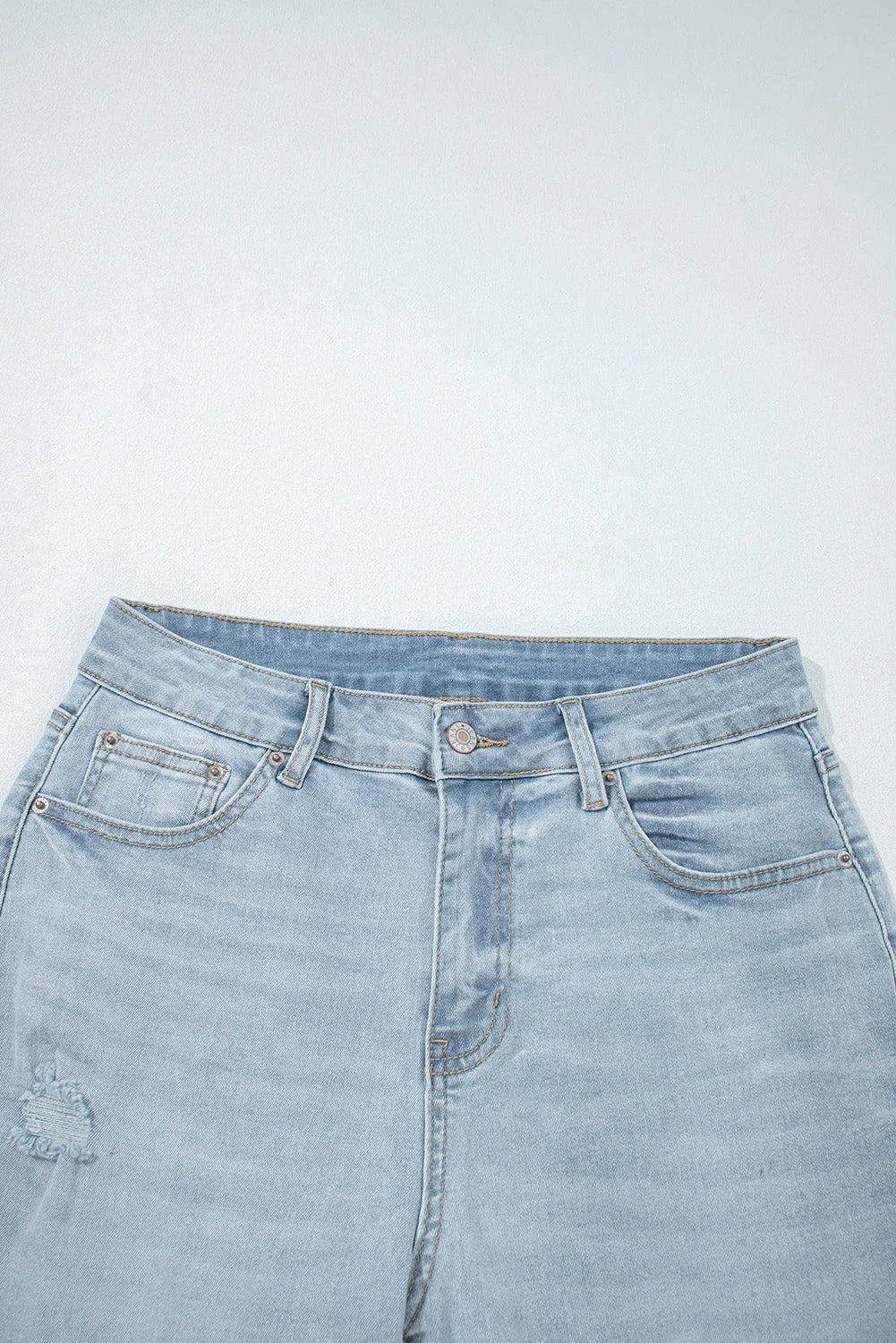 Kimberly Length Distressed Skinny Jeans