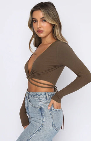 Long Spring Deep V Plunge Strap Sexy