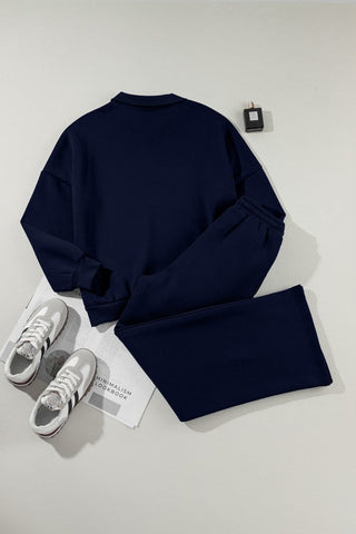 Belen Solid Zip-Up Drawstring Two Piece Sets