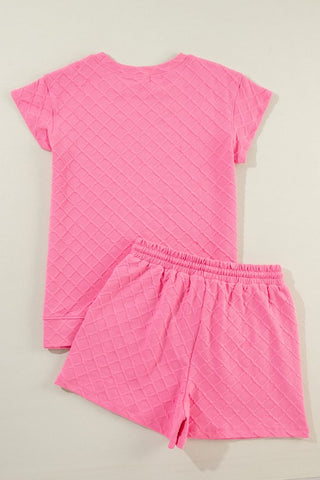 Rosaura Checker Textured Two Piece Sets