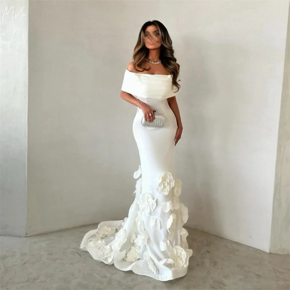 Ramsey Off the Shoulder Mermaid Sexy Customized Prom Dress