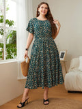 Summer Plus Size Floral Printed Dresses