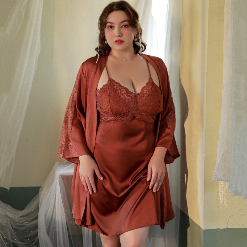Esmeralda Lace Satin Bridal Two Piece Sets
