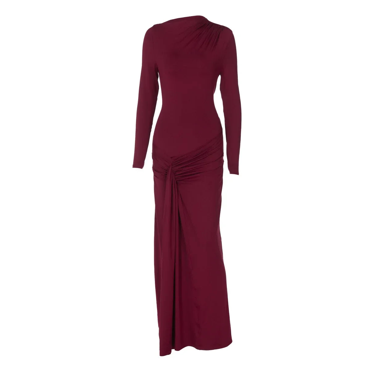 Colora Long Sleeve Bandage Bodycon Elegant Twist Party Dress