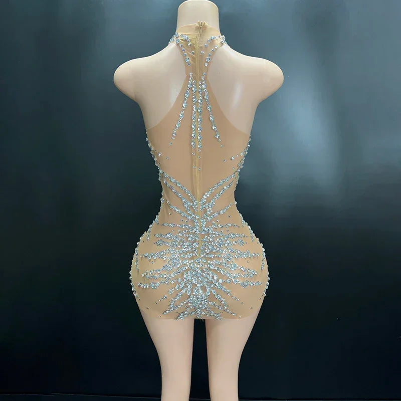 Fallingwater Elegant Sleeveless Sexy Fancy Girls Hand Made Mini Dresses