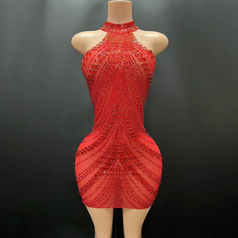 Fairmont Transparent Mesh Black Elegant Mini Dress