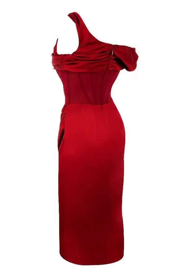 Long Island Off Shoulder Corset Design Elegant Casual Event Dress