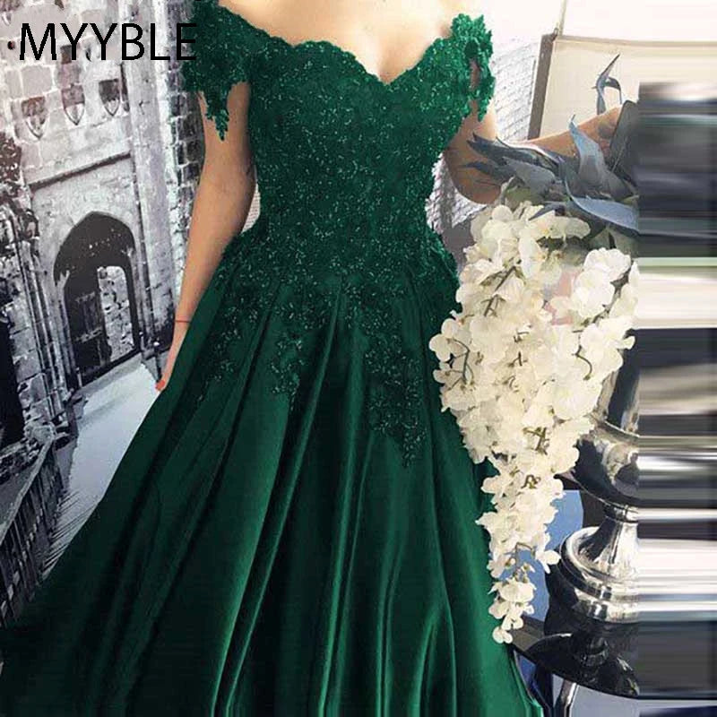 Toms River Long Floor Length Formal Robe De Soiree Elegant Green Evening Dresses