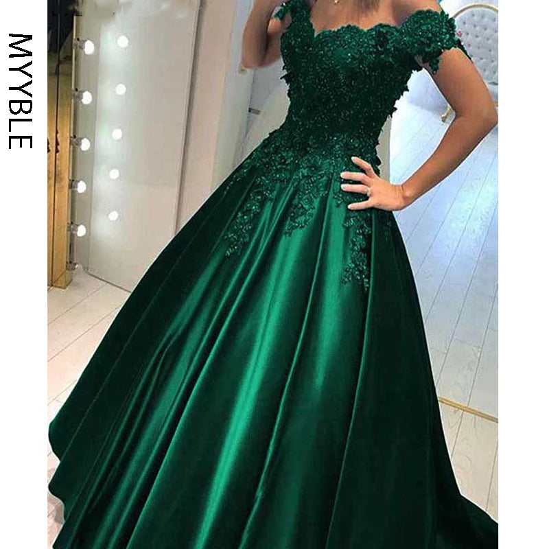 Toms River Long Floor Length Formal Robe De Soiree Elegant Green Evening Dresses