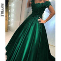 Toms River Long Floor Length Formal Robe De Soiree Elegant Green Evening Dresses