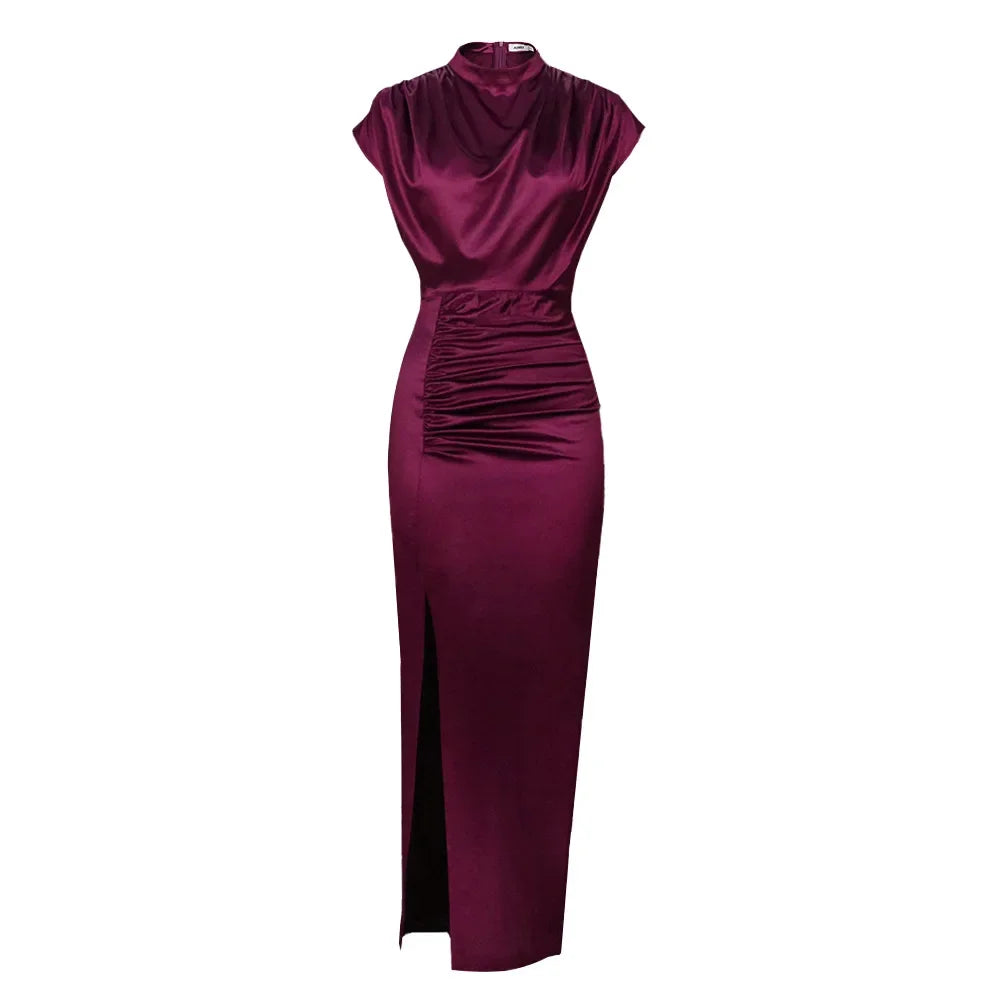 Richmond Sexy High Collar Temperament Slim Fit High Waist Evening Dress