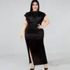 Richmond Sexy High Collar Temperament Slim Fit High Waist Evening Dress