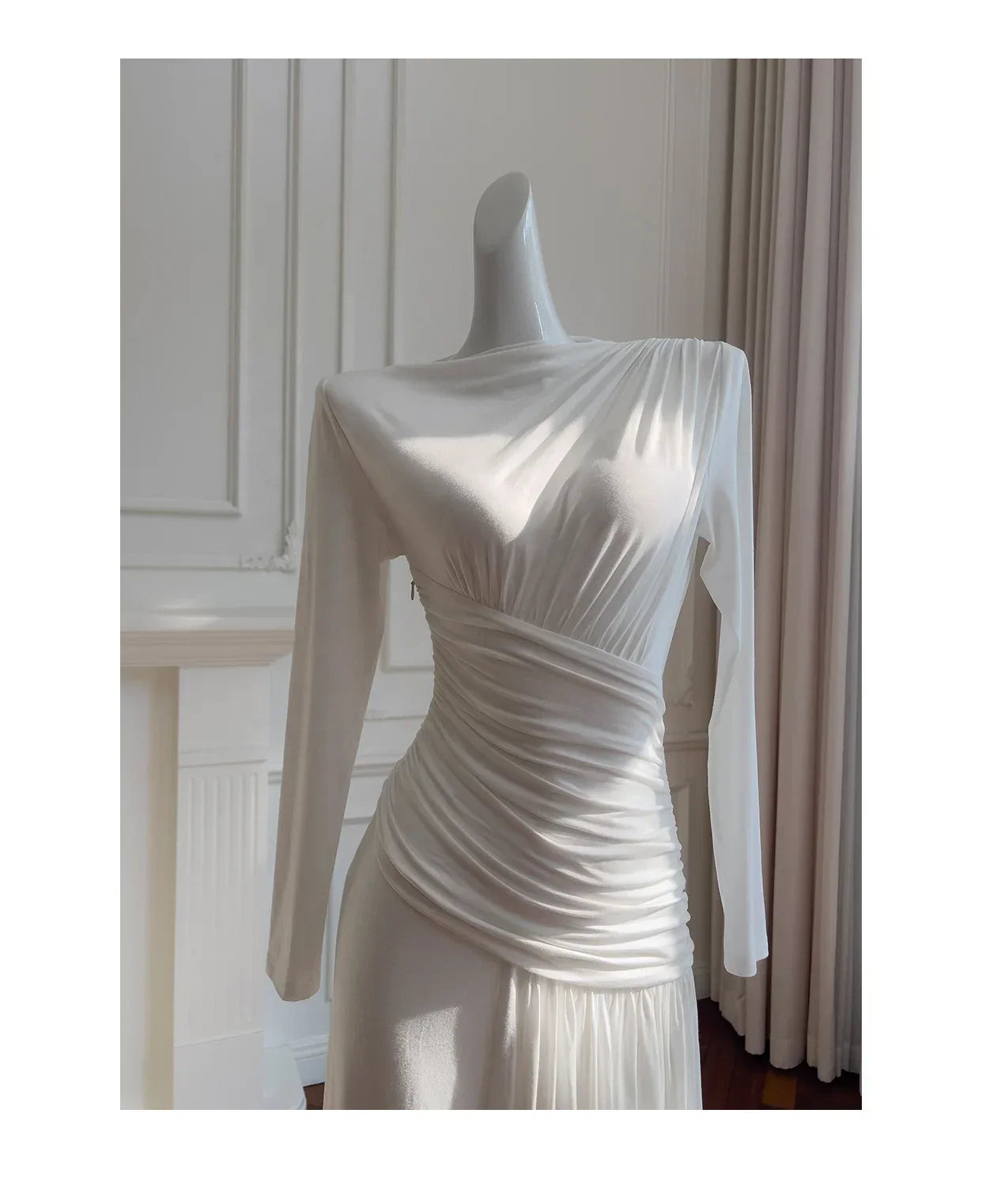 Helvetia Elegant Casual Solid Color Simple Loose Long Ladies Stunnig Dress