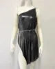 Drexel Hill Metal Fashion Oblique Collar Sequin Slip Anti-Wrinkle Mini Dress