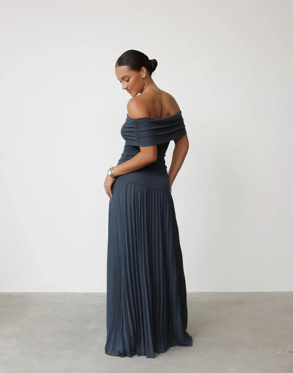 Bergoo Versatile Dress One Shoulder Elegant Casual Formal Sleeveless Dress